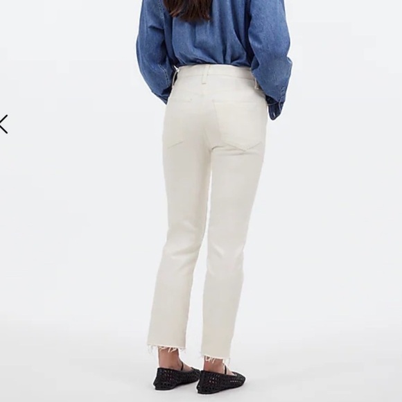 NWT Madewell Size 26 The Perfect Vintage Jean Ivory Winter White - Picture 3 of 14